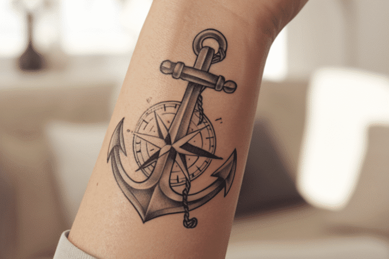 Anchor Wrist Tattoo