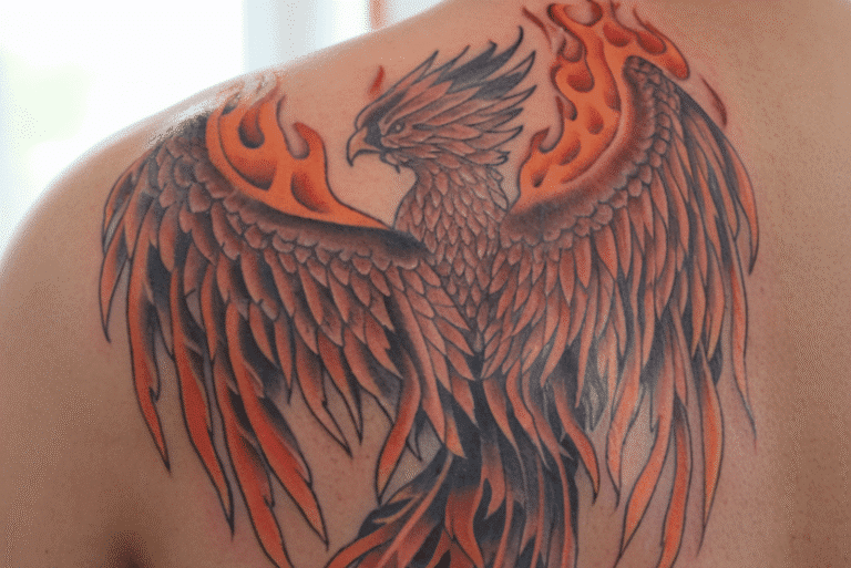 Phoenix Back Tattoos