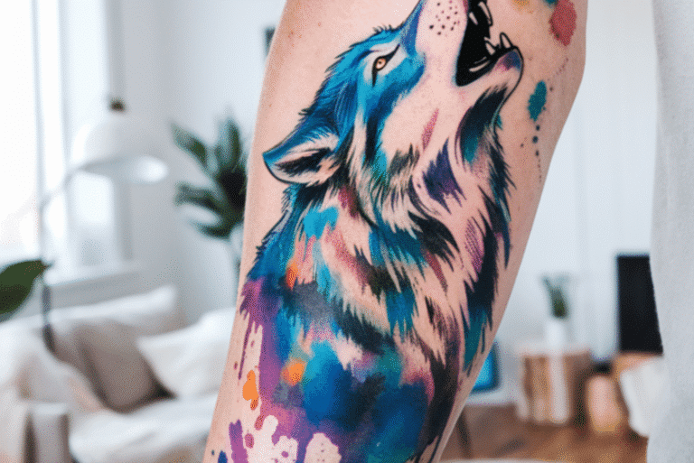 Wolf Sleeve Tattoo
